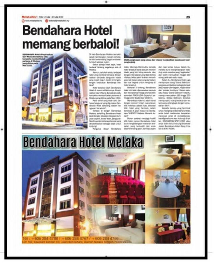 Bendahara Hotel @ Malacca City Exterior photo